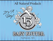 Baby Butter - It's a Boy label